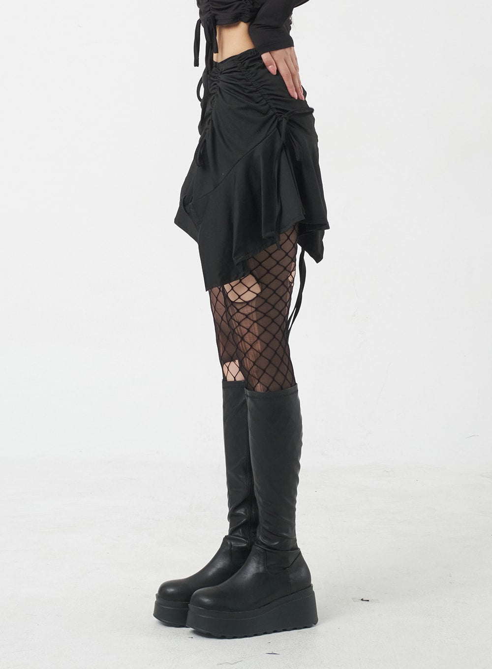 Unbalanced Mini Skirt BY309