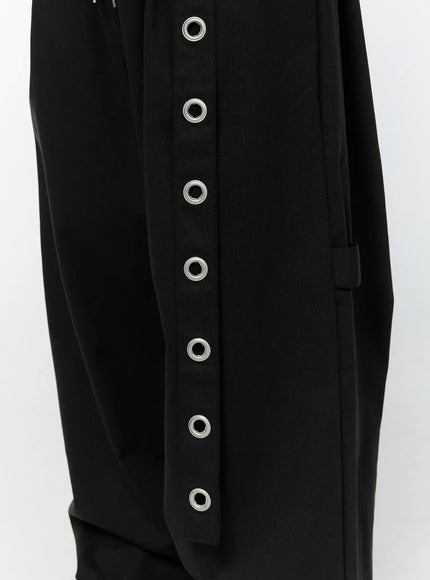 mens-eyelet-detail-wide-leg-pants-iy508-black