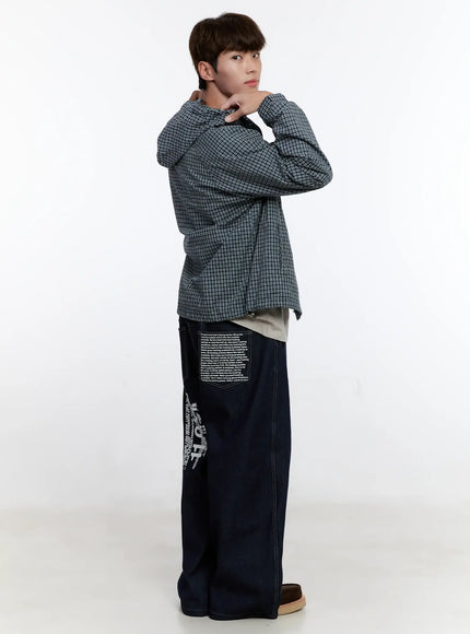 mens-checkered-windbreaker-jacket-is529