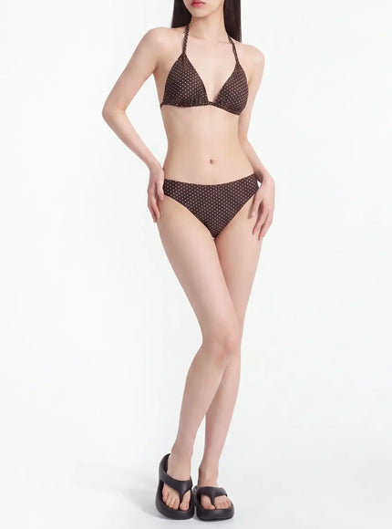Simple Polka Dot Bikini Set IY514