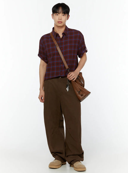 mens-keychain-detail-curved-cotton-pants-iu515