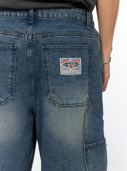 Men's Patchwork Carpenter Jorts IL520