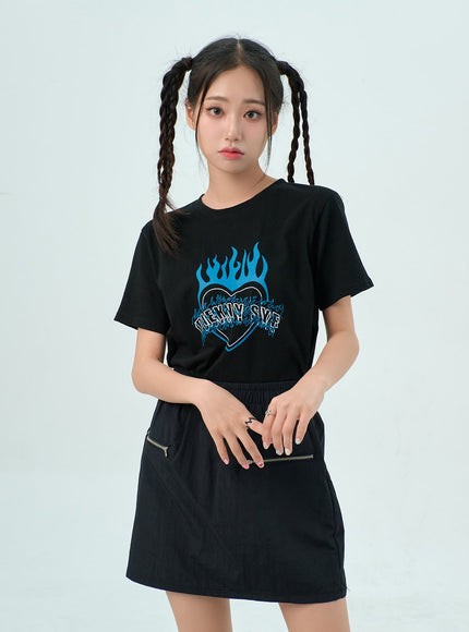 Heart Graphic Tee BY317