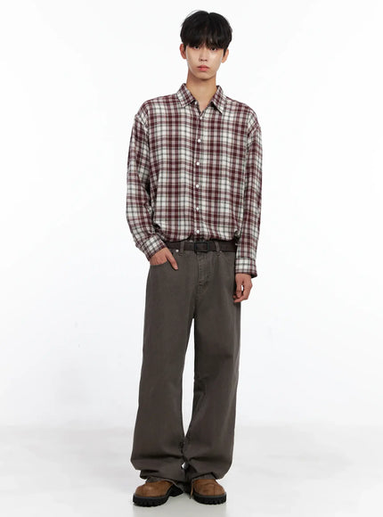 mens-classic-plaid-button-up-shirt-is519