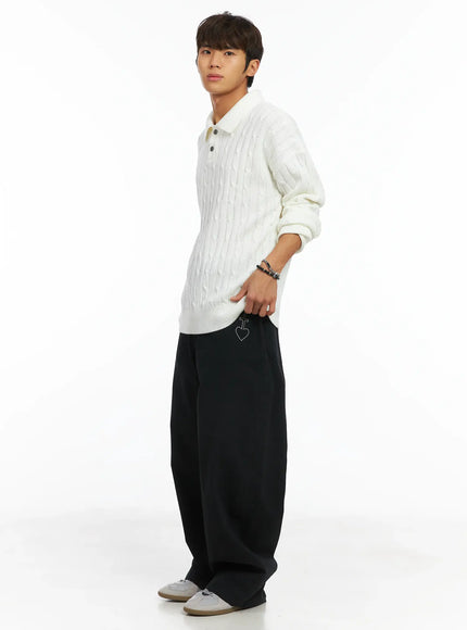 mens-cable-knit-collar-sweater-ij514