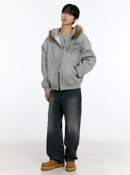mens-faux-fur-trimmed-hoodie-id502