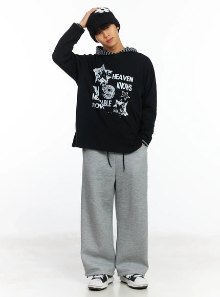 mens-fleece-drawstring-sweatpants-if506