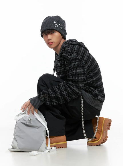 mens-striped-textured-double-zip-up-hoodie-io506