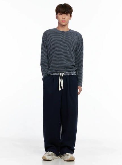 mens-plaid-waistband-sweatpants-io502