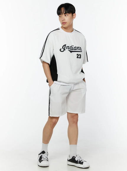 mens-graphic-crewneck-t-shirt-iu518 / White