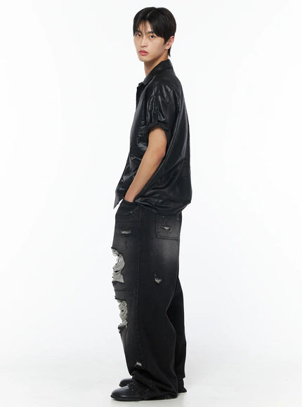 mens-vintage-distressed-baggy-jeans-black-iu510