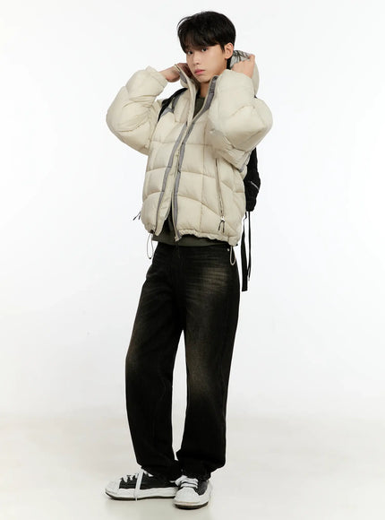 mens-color-block-puffer-jacket-light-beige-io531