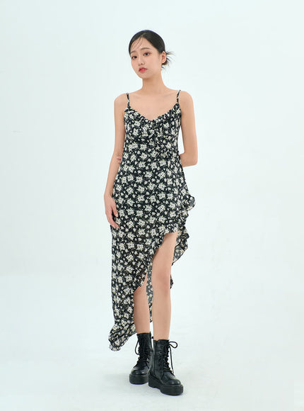 Flower Unbalanced Dress BY308