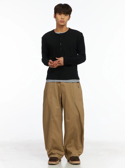mens-heart-embroidered-big-pocket-wide-leg-pants-ij514