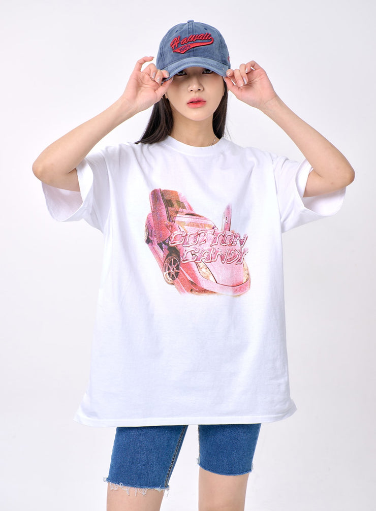 Oversized Graphic Tee BA327