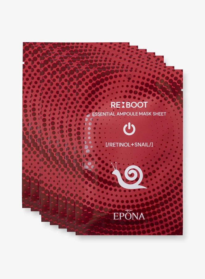 Reboot Essential Ampoule Mask Sheet Set - Retinol Plus Snail (23ml*10ea)