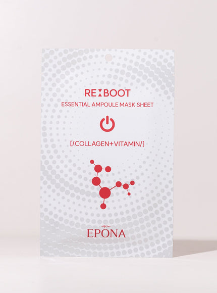 Reboot Essential Ampoule Mask Sheet Set - Collagen Plus Vitamin (23ml*10ea)