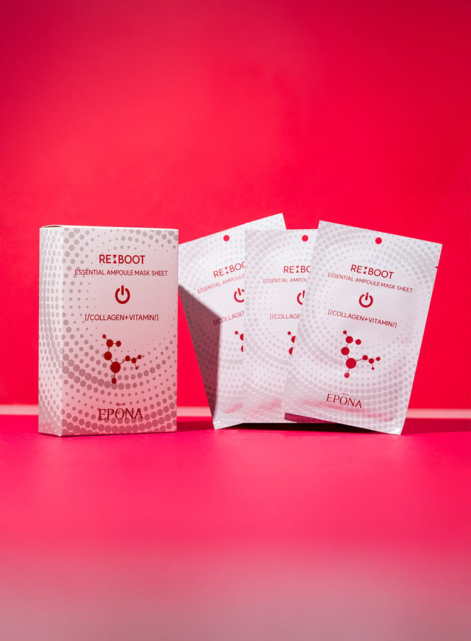 Reboot Essential Ampoule Mask Sheet Set - Collagen Plus Vitamin (23ml*10ea)