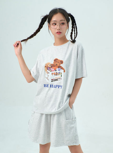 Teddy Bear Oversized Tee BY317