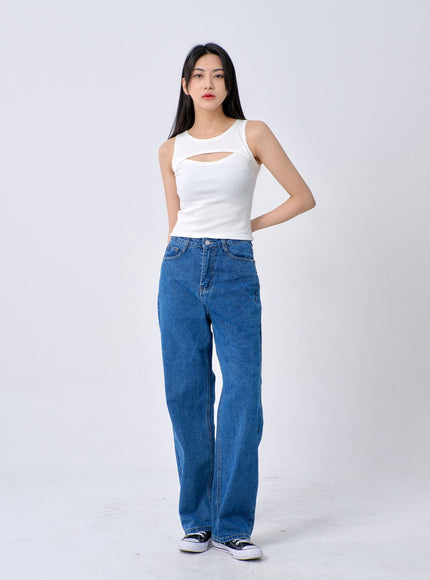 Mid-Wash Jeans BA326