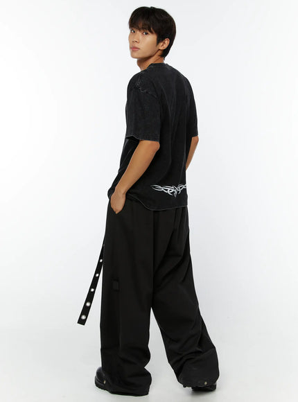 mens-eyelet-detail-wide-leg-pants-iy508-black