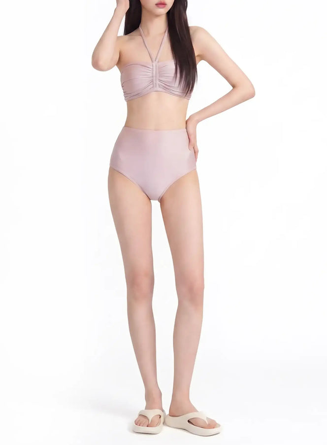 Sweet Shimmer Ruched Bikini Set IY514