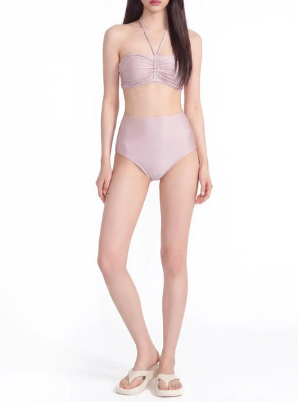 Sweet Shimmer Ruched Bikini Set IY514
