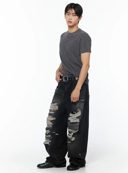 mens-vintage-distressed-baggy-jeans-black-iu510