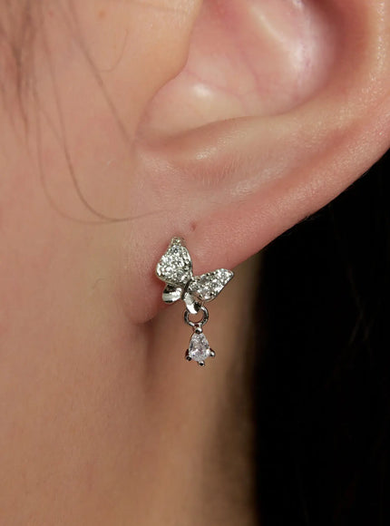 Crystal Drop Earrings IN528