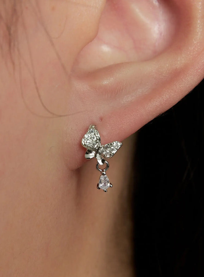 Crystal Drop Earrings IN528