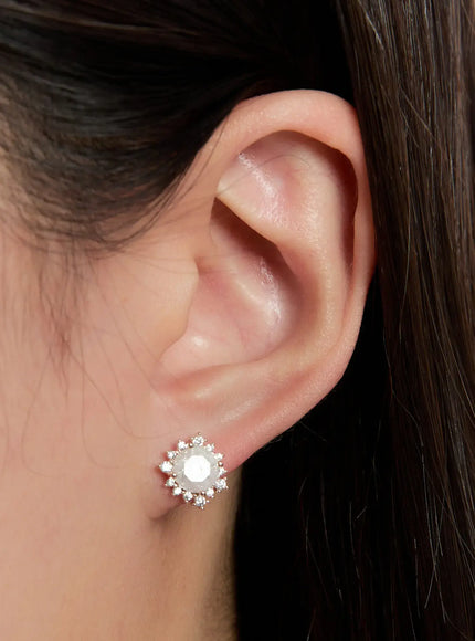 Opal Stud Earrings IN528
