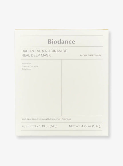Radiant Vita Niacinamide Real Deep Mask Set (34g*4ea)