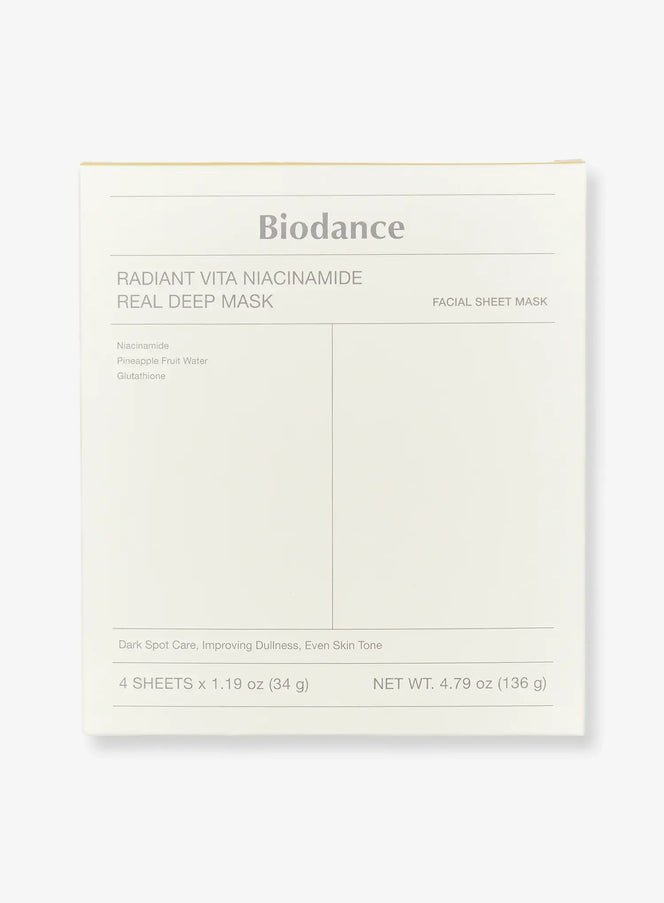 Radiant Vita Niacinamide Real Deep Mask Set (34g*4ea)