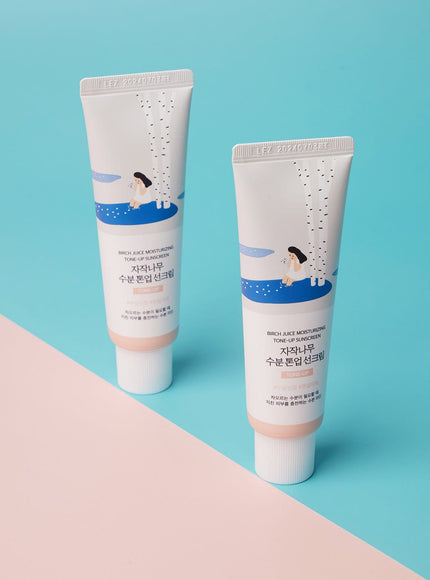 Birch Juice Moisturizing Tone Up Sun Cream SPF 50+, PA++++ Trio Set (50ml*3ea)
