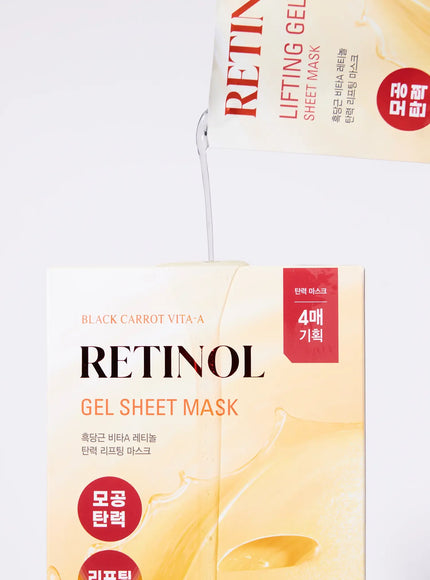 Black Carrot Vita-A Retinol Gel Sheet Mask 4p Set (30g*4ea)