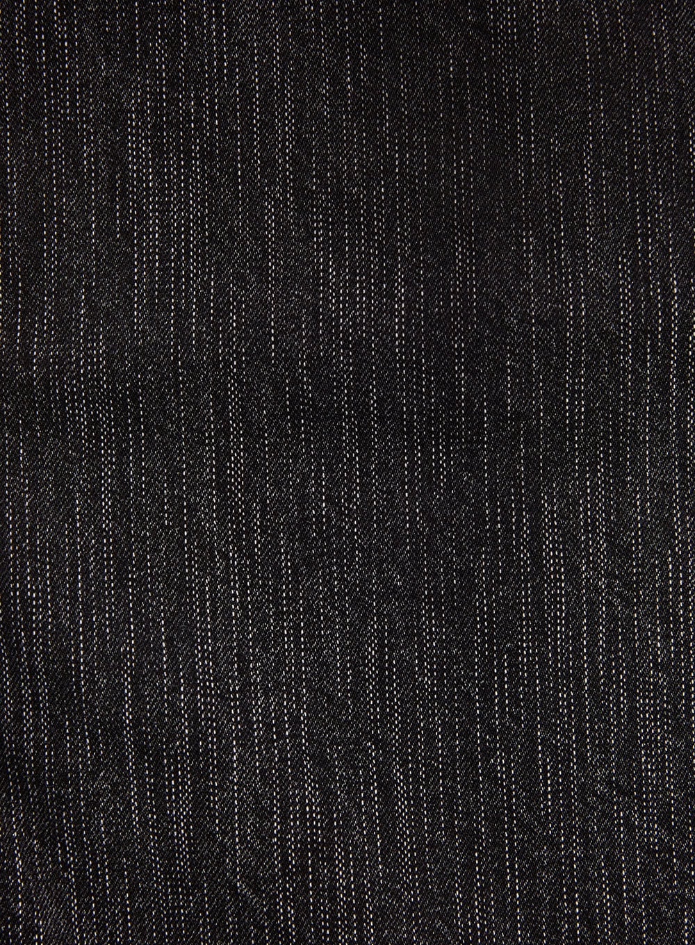 Nadia Washed Low-Waist Baggy Jeans CO424 fabric macro close-up, dark charcoal denim weave texture showing cotton-spandex blend with vertical yarn detail and subtle washed finish.