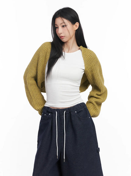 Knit Bolero Shrug C2001 - Korean Women's Fashion | LEWKIN Knit Bolero Shrug C2001 - Korean Women's Fashion | LEWKIN