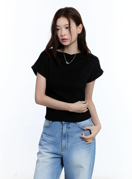 cozy-boat-neck-short-sleeve-tee-cu513 / black