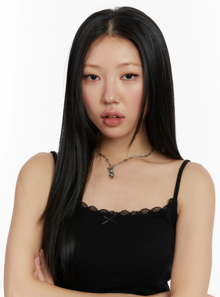 Bunny Pendant Necklace IN514