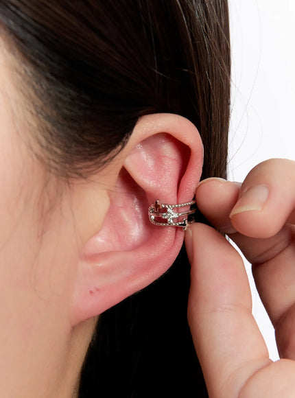 silver-cross-ear-cuff-in528