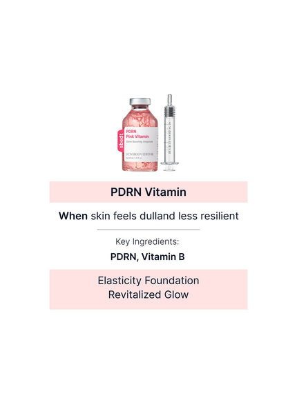 PDRN Pink Vitamin Glow Boosting Ampoule Trio Set (40ml*3ea)