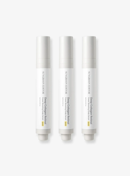 Deep Collagen Retinol Power Boosting Scalp Serum Trio Set (15ml*2ea)