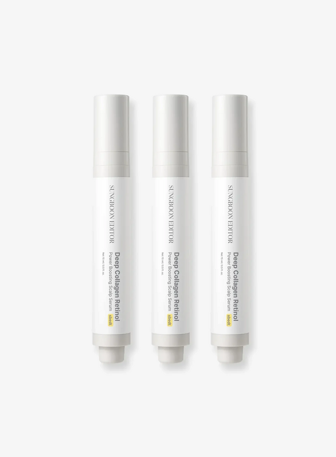 Deep Collagen Retinol Power Boosting Scalp Serum Trio Set (15ml*3ea)