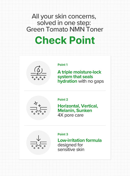 Green Tomato NMN Pore Hydro Soothing Toner (350g)