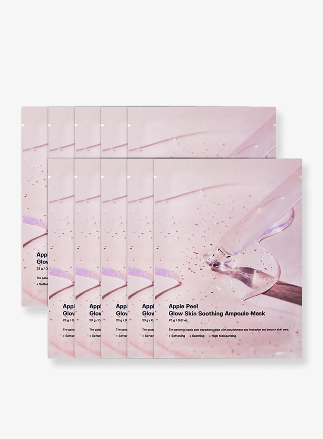 Apple Peel Glow Skin Soothing Ampoule Mask (23ml*10pcs)