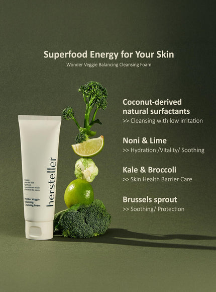 Wonder Veggie Balancing Cleansing Foam (120ml)