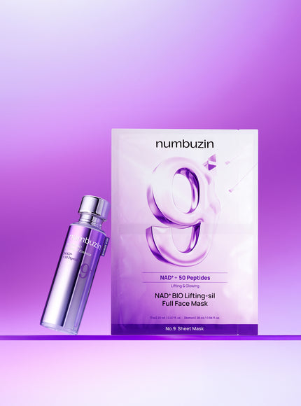 No. 9 NAD Bio Lifting-sil Full Face Pack Sheet (4ea+GWP) (20ml/28ml)