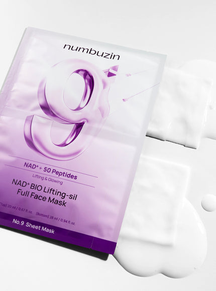 No. 9 NAD Bio Lifting-sil Full Face Pack Sheet (4ea+GWP) (20ml/28ml)