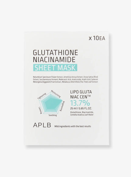 Glutathione Niacinamide Sheet Mask (25ml x 10ea)