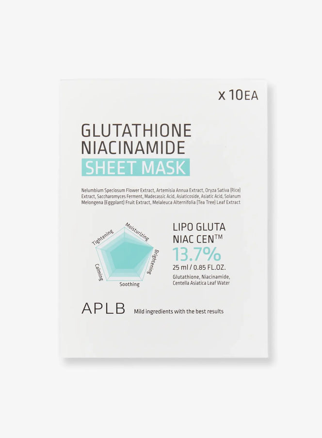 Glutathione Niacinamide Sheet Mask (25ml x 10ea)